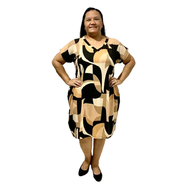Vestido Midi Casual Evangélico Plus Size Verão Veste Até 56 G3 Preto