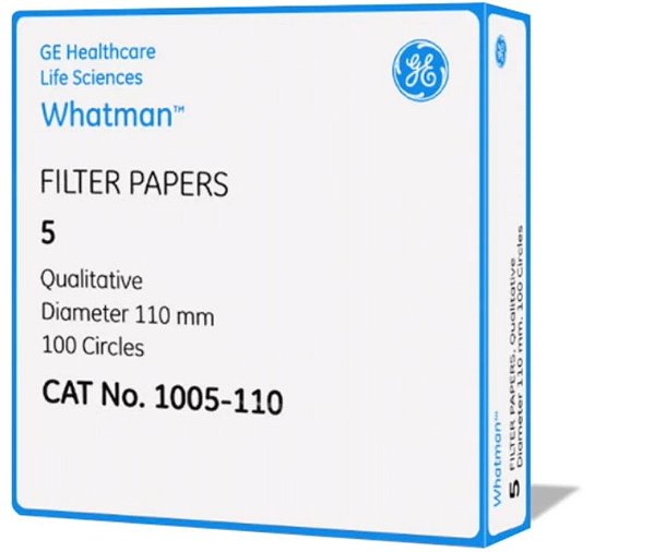 PAPEL FILTRO QUALITATIVO 5 110MM 100UN