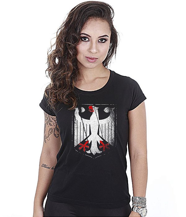 Camiseta Baby Look Feminina Alemanha Team Six Brasil