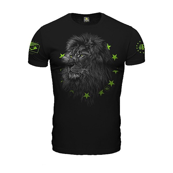 Camiseta Masculina Concept Line Leões Andam Com Leões Team Six Brasil