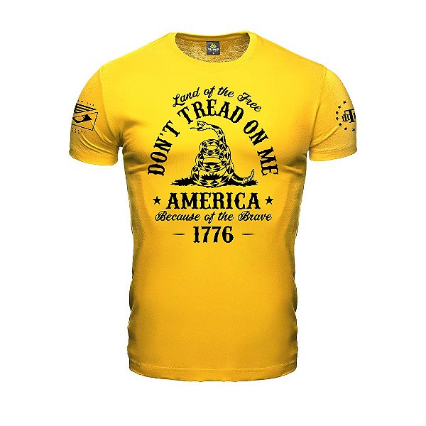 Camiseta Masculina Dont' Tread On Me America 1776 Team Six Brasil