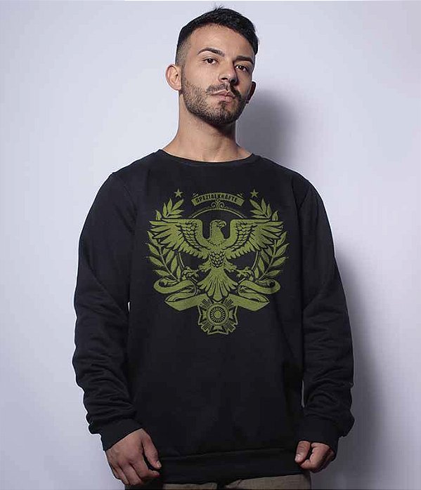 Casaco Básico de Moletom KSK Militar SpezialKräfte