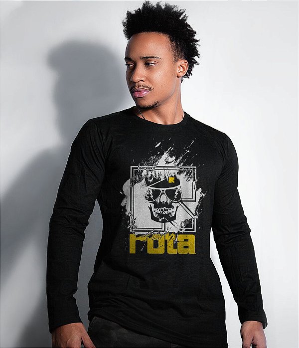 Camiseta Manga Longa ROTA Masculina Team Six Brasil