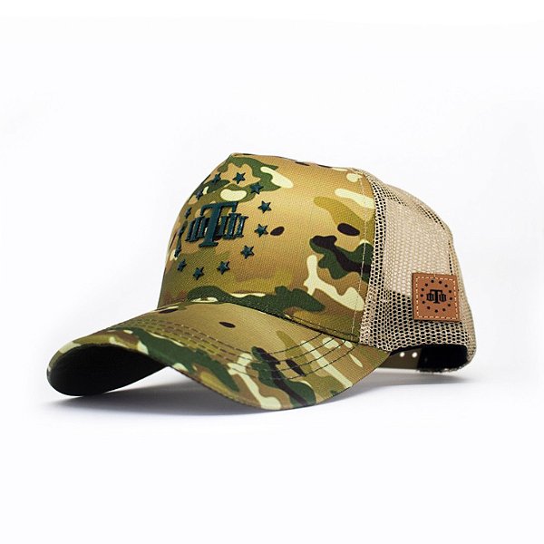 Boné Trucker Soldier Multicam Green Team Six Brasil