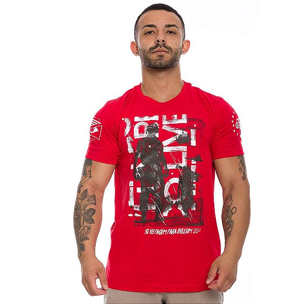 Camiseta Masculina Si vis Pacem Para Bellum Military Wear Team Six Brasil