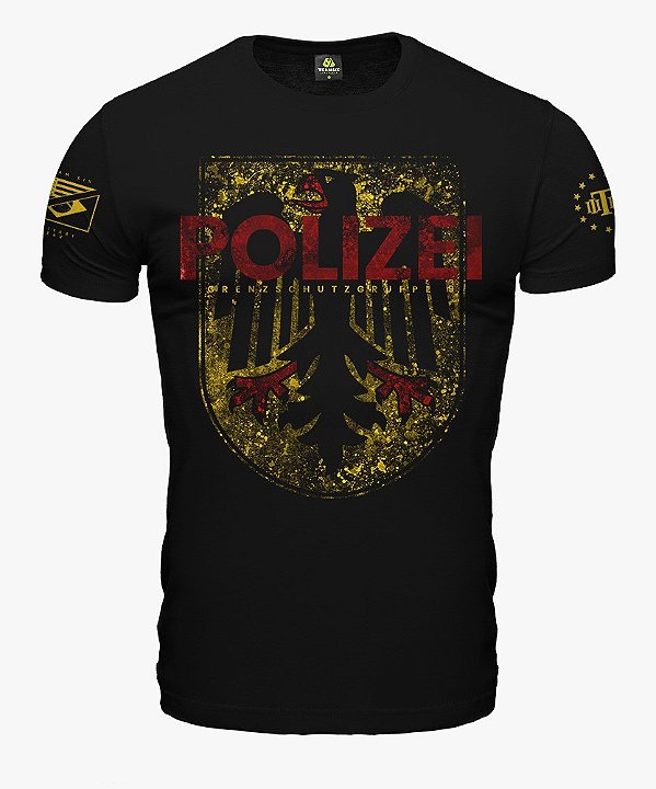 Camiseta Masculina Polizei Secret Box Team Six Brasil