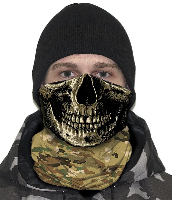Face Armor Caveira Camuflada Multicam