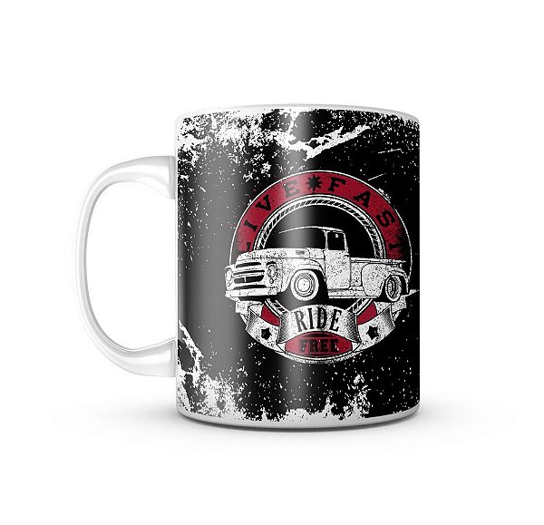 Caneca Live Fast & Ride Free 325ML