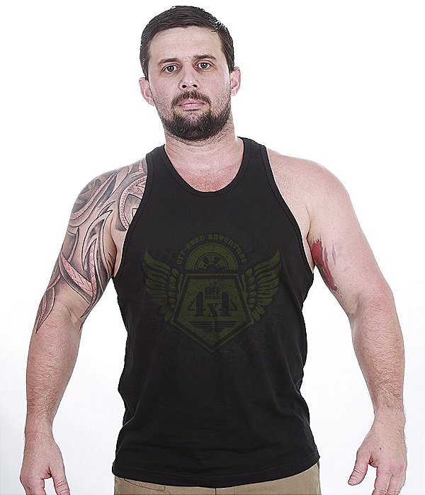 Camiseta Regata Off Road 4x4 Rally Masculina Team Six Brasil
