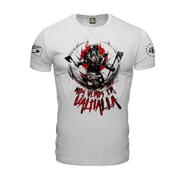 Camiseta Masculina Vikings Nos Vemos em Valhalla Team Six