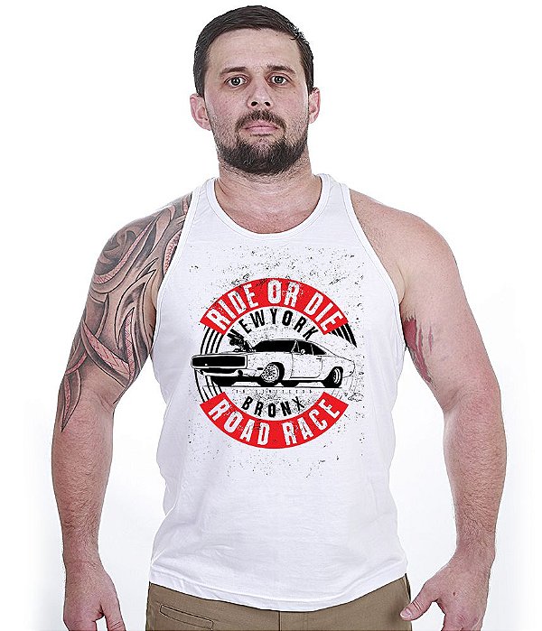 Camiseta Regata Old Cars Ride Or Die Bronx Masculina Team Six Brasil