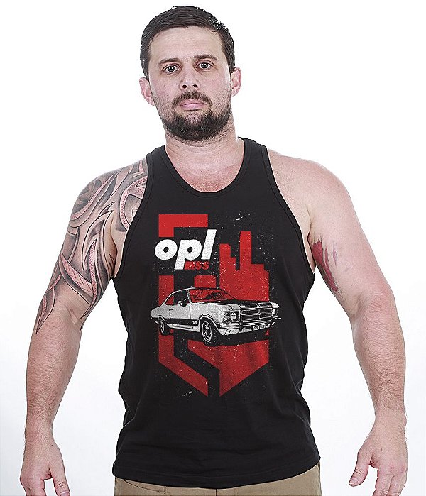 Camiseta Regata Old Cars Opala SS Masculina Team Six Brasil