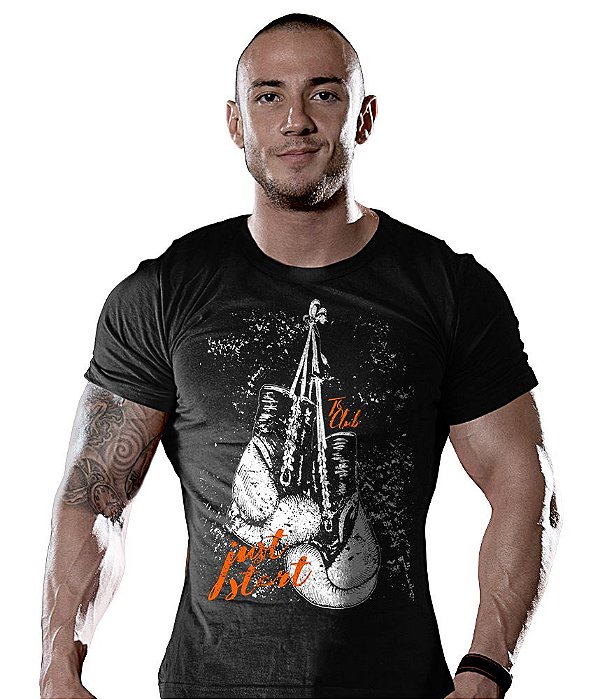 Camiseta Masculina Academia Just Start T6 Club Tático Militar TeamSix Brasil