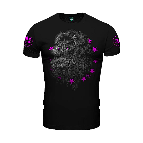 Camiseta Concept Line Leões Andam Com Leões Pink Team Six