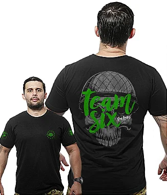 Camiseta Masculina Wide Back Team Six Brasil