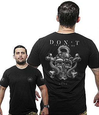 Camiseta Masculina Wide Back Don't Tread On Me Team Six Brasil