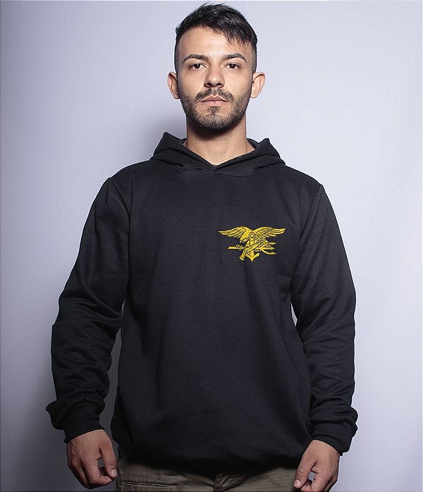 Casaco Militar Com Capuz Navy Seal Team Six Brasil