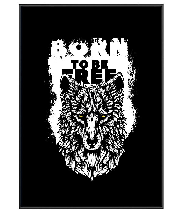 Poster Minimalista Outdoor Born To Be Free
