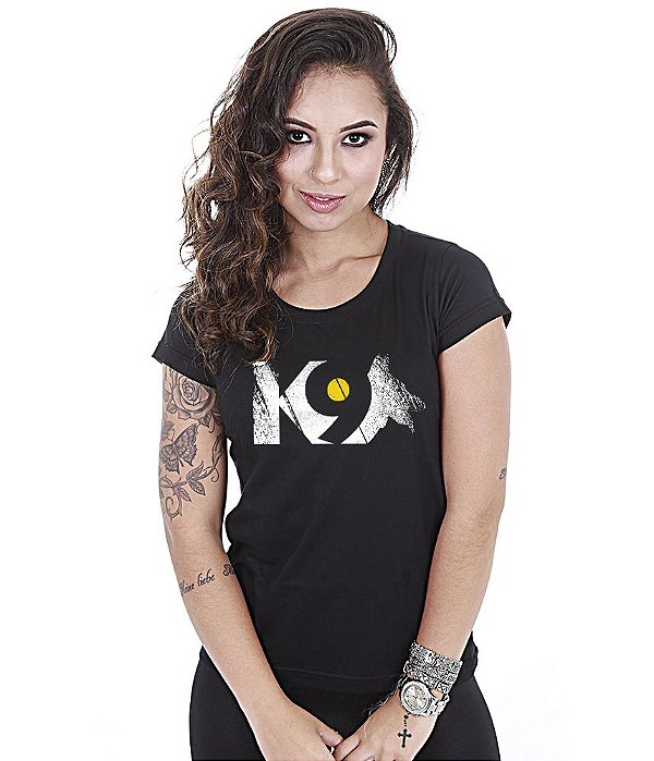 Camiseta Baby Look Feminina K9 Patrulha com Cão Team Six Brasil