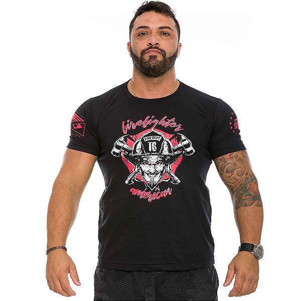 Camiseta Masculina American Firefighter Team Six Brasil