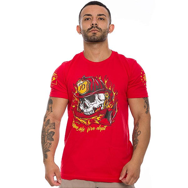Camiseta Masculina Fire DEPT Team Six Brasil