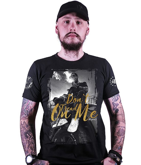 Camiseta Masculina Squad T6 Magnata Don't Tread On Me Team Six Brasil