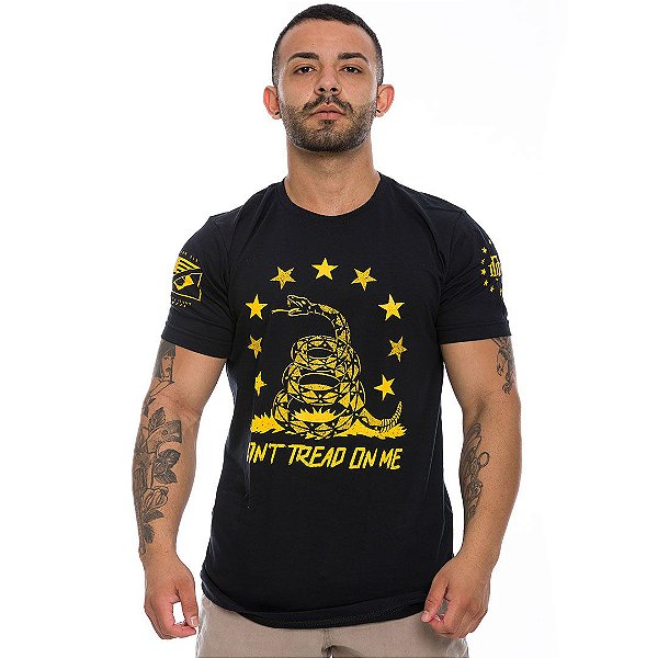 Camiseta Masculina Don't Tread On Me Snake Team Six Brasil