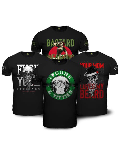 Kit 4 Camisetas Masculinas Infamous Team Six Brasil
