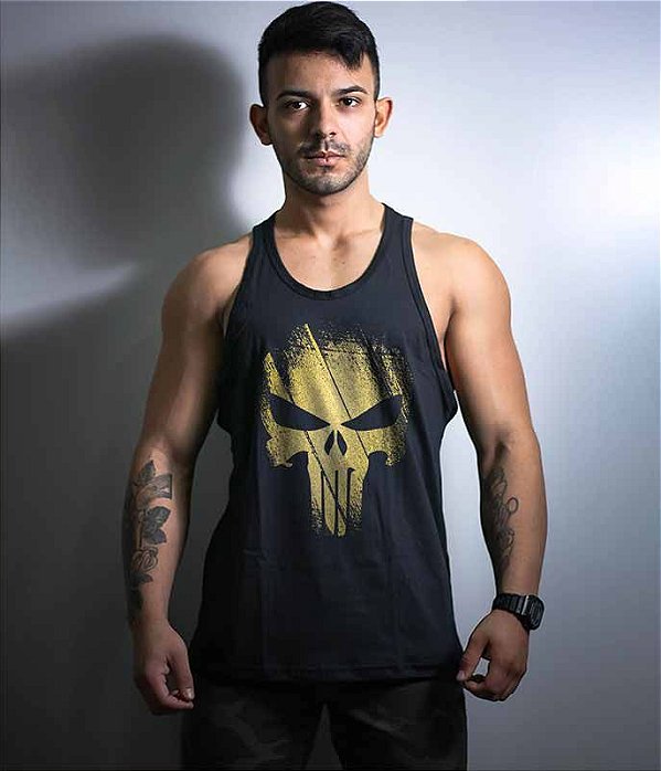Camiseta Regata The Punisher Gold Line Masculina Team Six Brasil