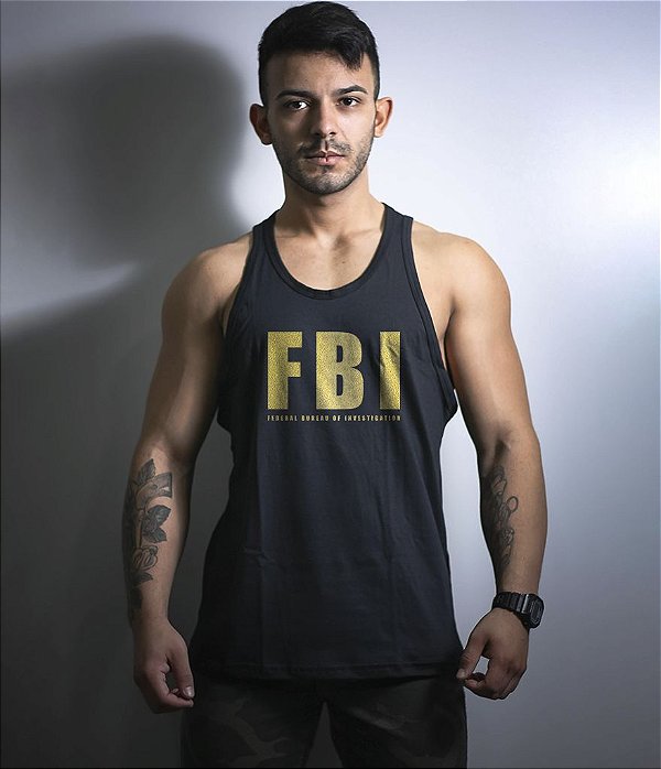 Camiseta Regata FBI Gold Line Masculina Team Six Brasil