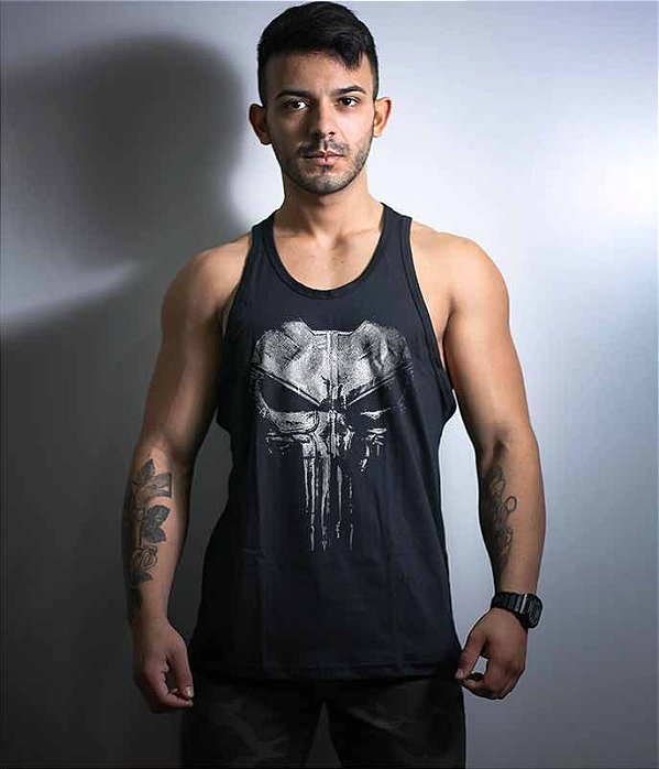 Camiseta Regata The Punisher Plate Masculina Team Six Brasil