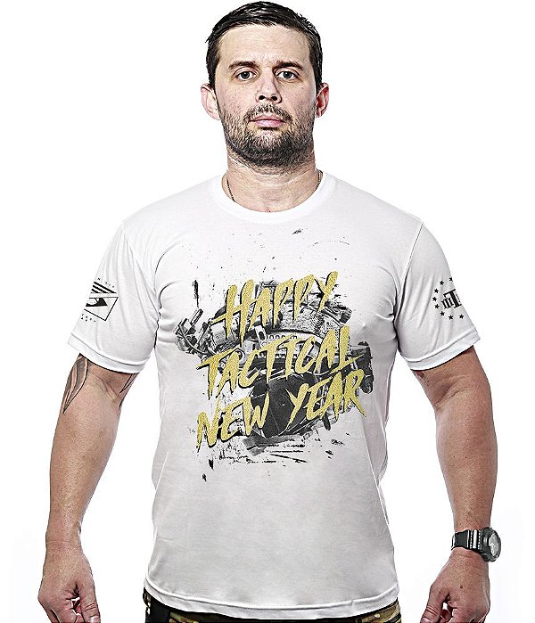 Camiseta Masculina Happy Tactical New Year Team Six Brasil