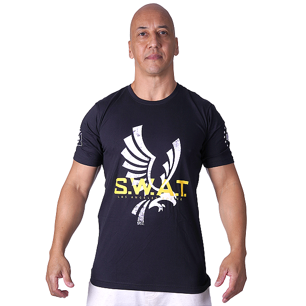 Camiseta Masculina SWAT even cops dial 911 secret box team six
