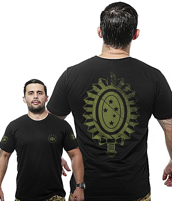 Camiseta Masculina Wide Back Exército Brasileiro Team Six Brasil