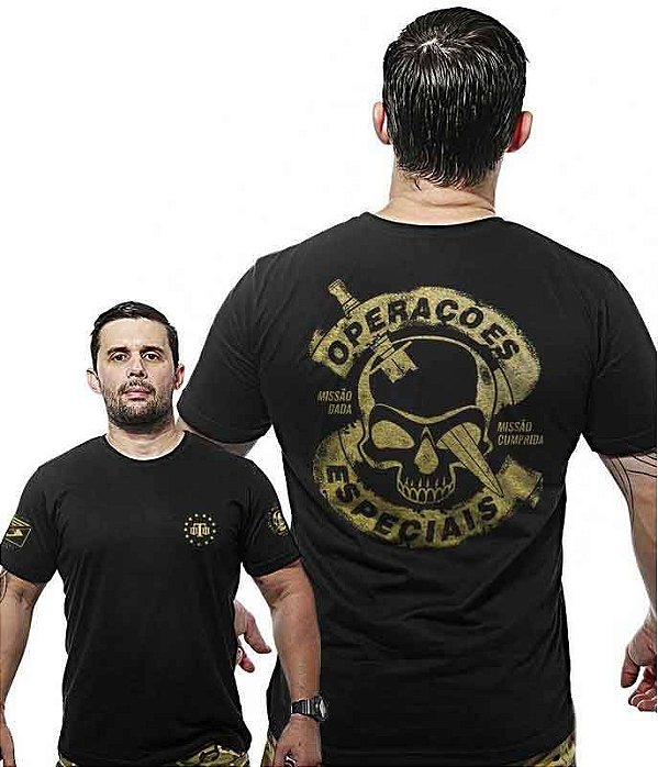 Camiseta Masculina Wide Back Operações Especiais Team Six Brasil