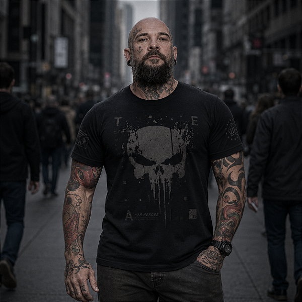 Camiseta Masculina Dark Line New Punisher Team Six