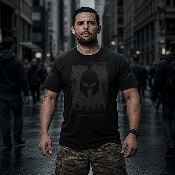Camiseta Masculina Dark Line Si Vis Pacem Para Bellum Team Six