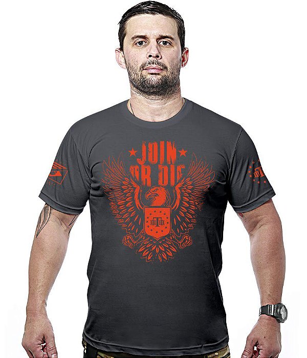 Camiseta Masculina Concept Line Join Or Die Team Six Brasil