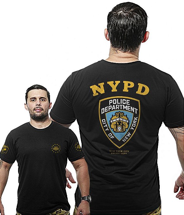 Camiseta Masculina Wide Back NYPD Police Department Team Six Brasil