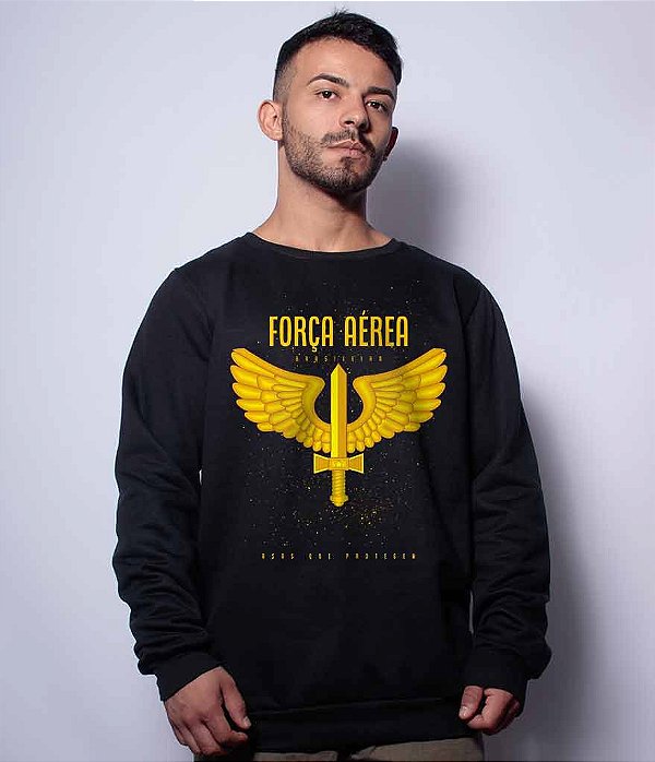Casaco Básico de Moletom Força Aérea Team Six Brasil
