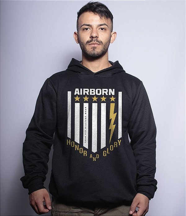 Casaco Militar Com Capuz Airborn Honor And Glory Team Six Brasil