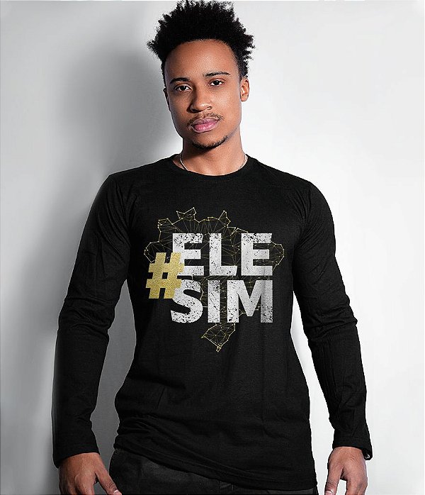 Camiseta Manga Longa Ele Sim Masculina Team Six Brasil