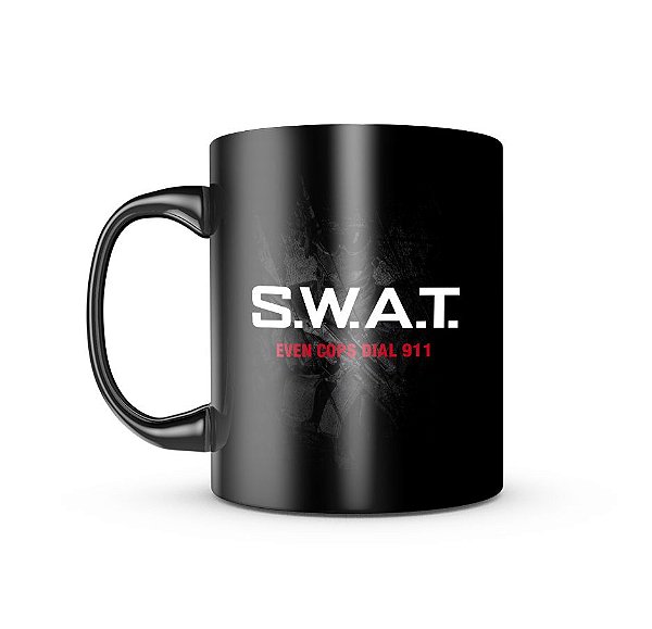 Caneca de Porcelana Dark Militar Swat Team Six Brasil