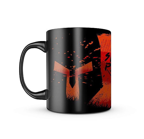 Caneca de Porcelana Dark Militar Si Vis Pacem Para Bellum Team Six Brasil