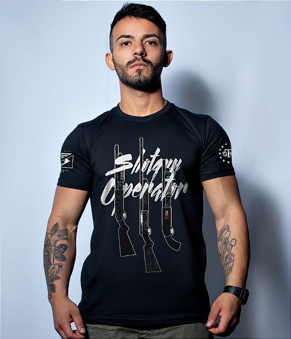 Camiseta Masculina Squad T6 GUFZ6 Shotgun Operator Team Six Brasil