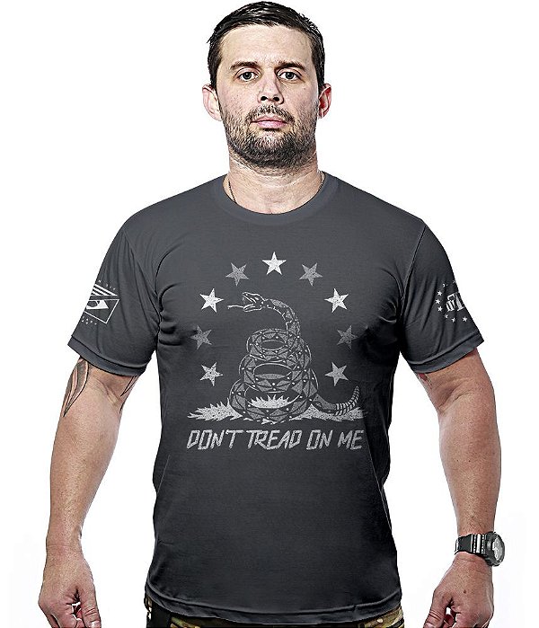 Camiseta Masculina Don't Tread On Me Snake Hurricane Line Team Six Brasil