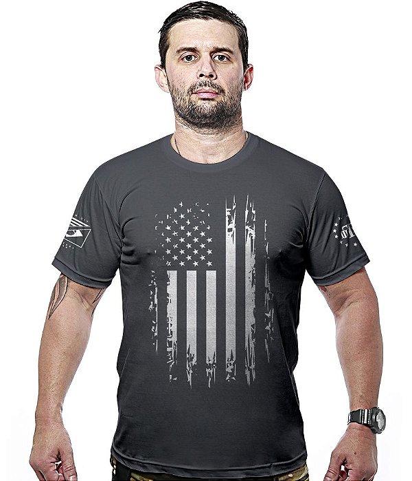 Camiseta Masculina EUA Defense Hurricane Line Team Six Brasil