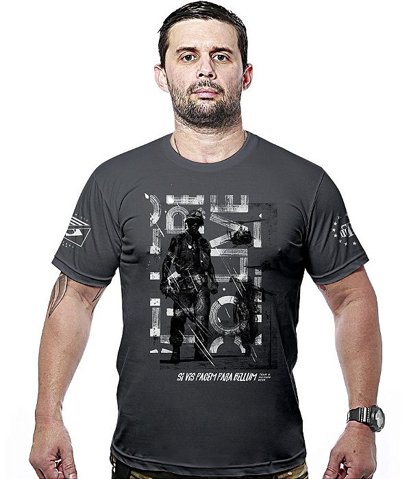 Camiseta Masculina Si Vis Pacem Team6 Hurricane Line