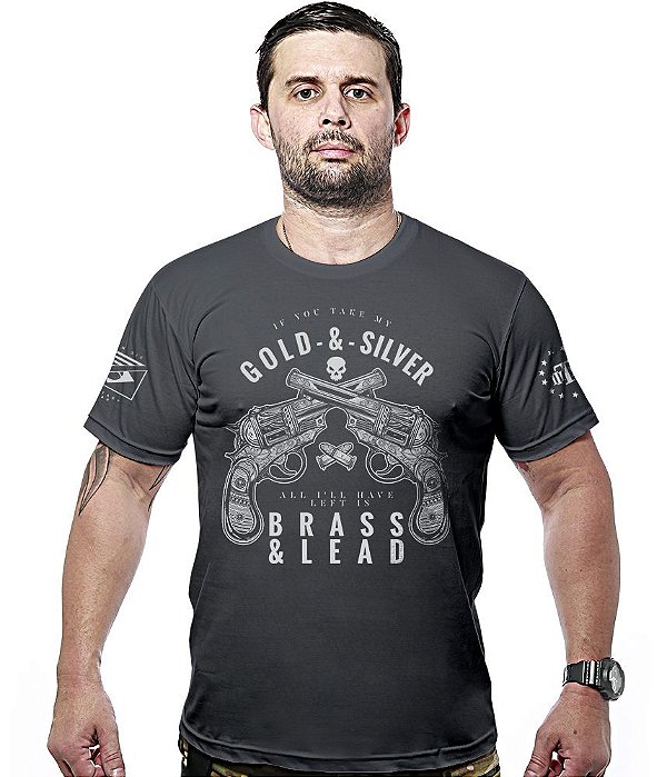 Camiseta Masculina Gold & Silver Hurricane Line Team Six Brasil