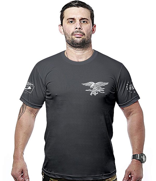 Camiseta Masculina Original Navy Seals Hurricane Line Team Six Brasil